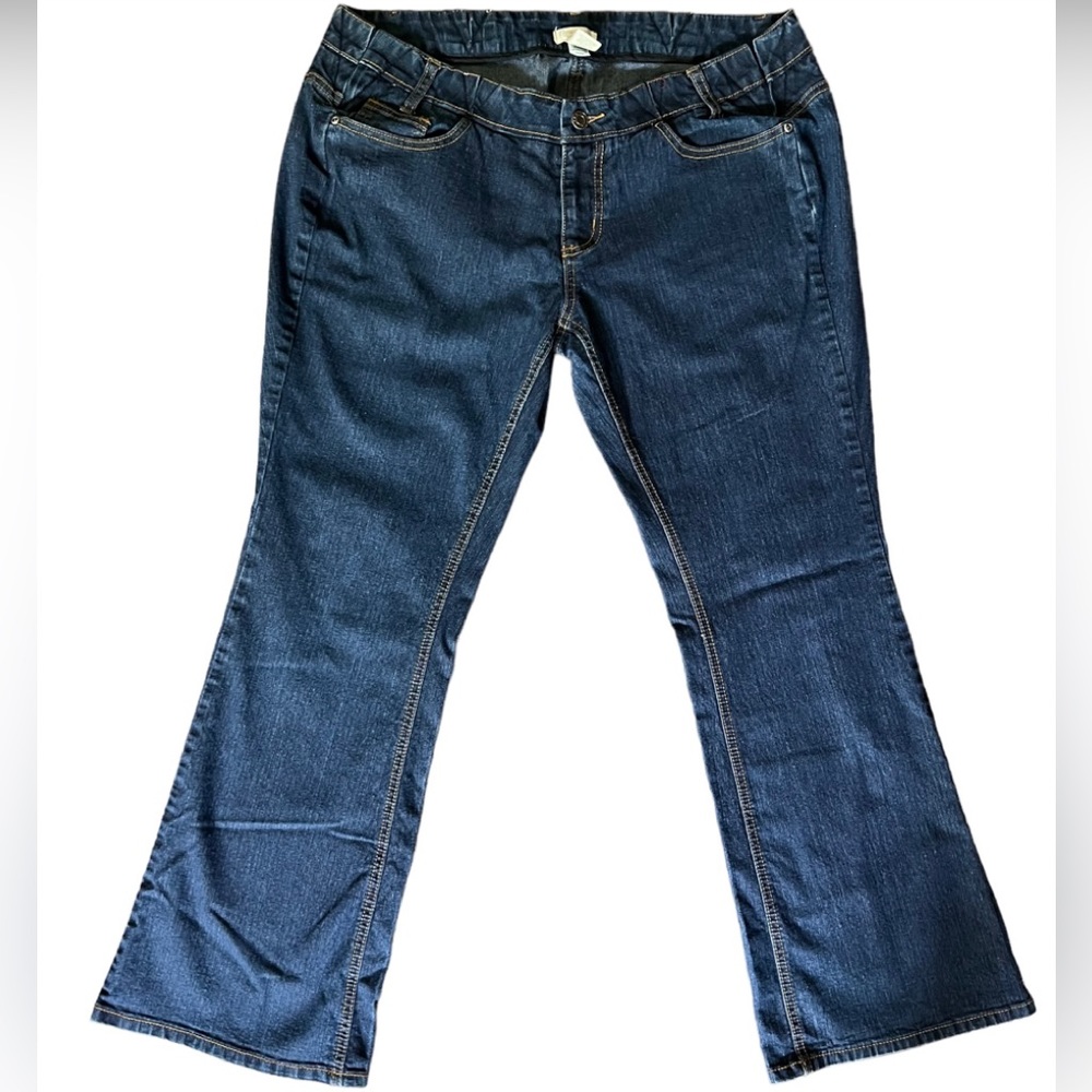 Three Seasons Maternity Fit Wise Flare Jeans Women's Size XL